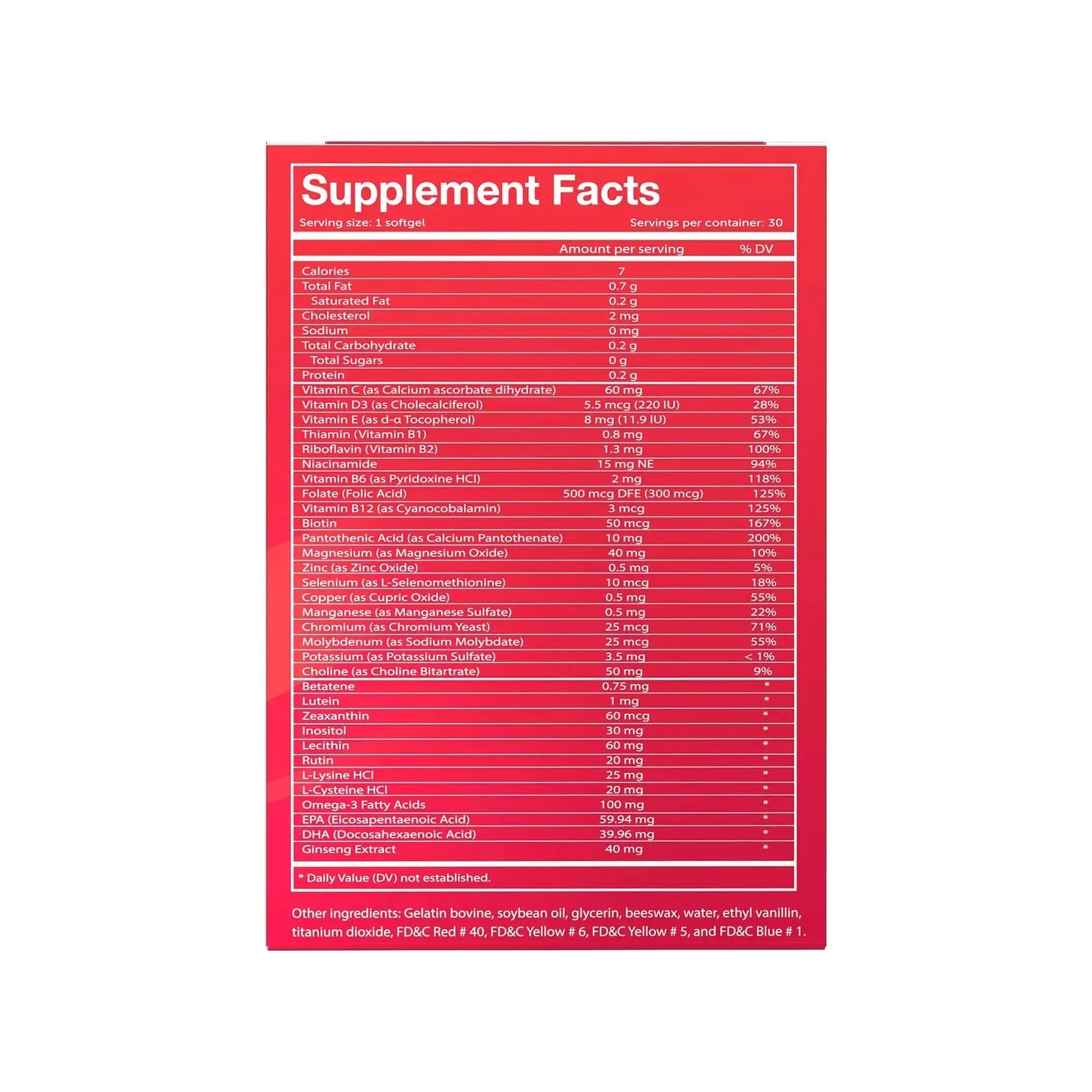 Vivioptal Active, 30 Softgels, Ginseng & Omega 3, Multivitamin & Multimineral, Gluten Free, German Formula Vivioptal Vitamins Au supplements
