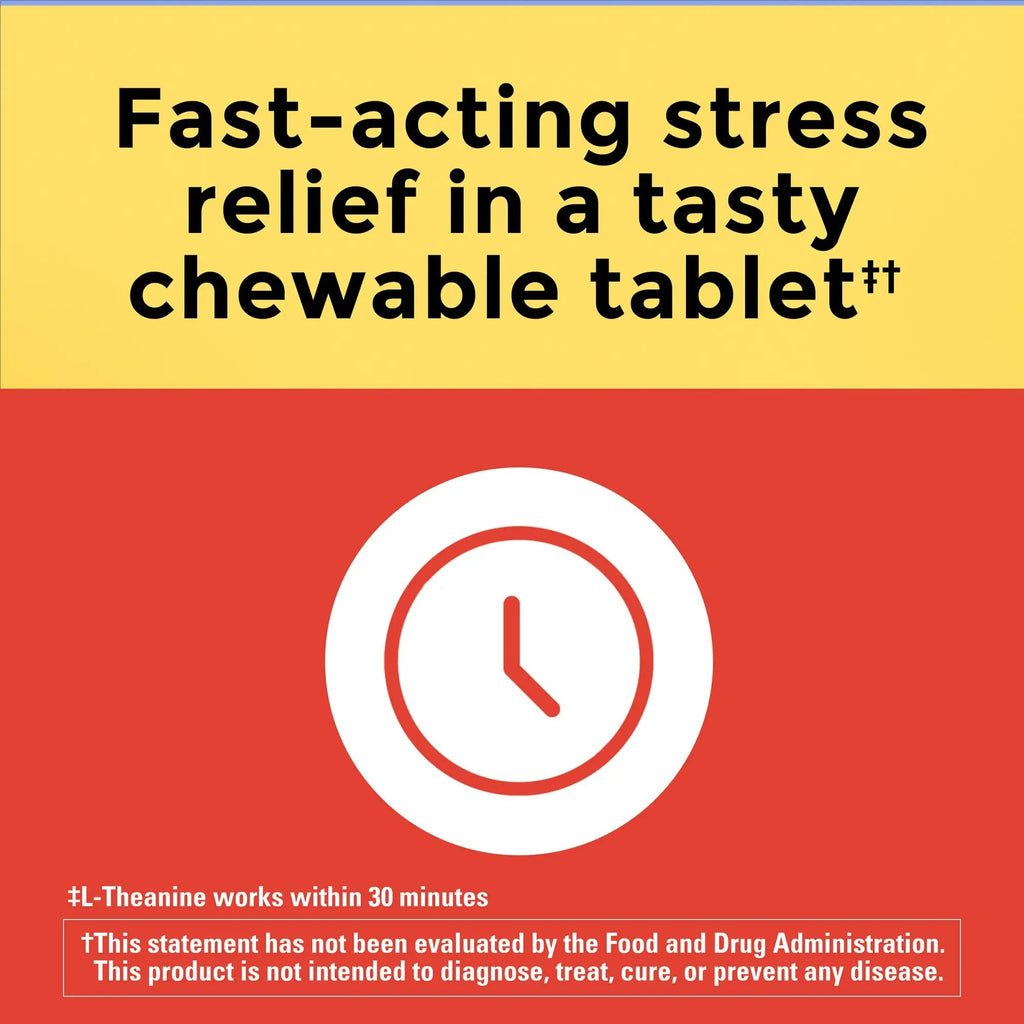 Nature Made Chewable L Theanine 200mg, L-Theanine Supplement for Stress Relief Nature Made Au supplements