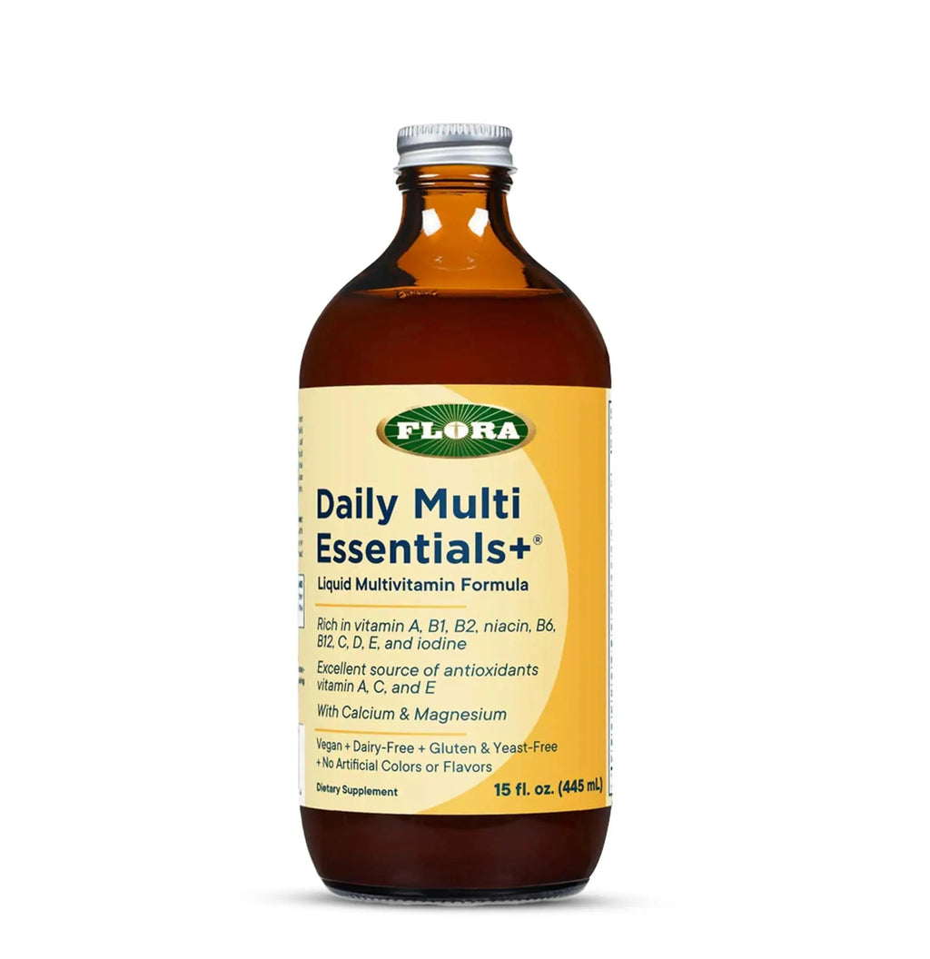 Flora - Daily Multi Essentials+, Liquid Multivitamin Formula, 13 Essential Vitamins & Minerals, 15 Fl Oz Flora Au supplements