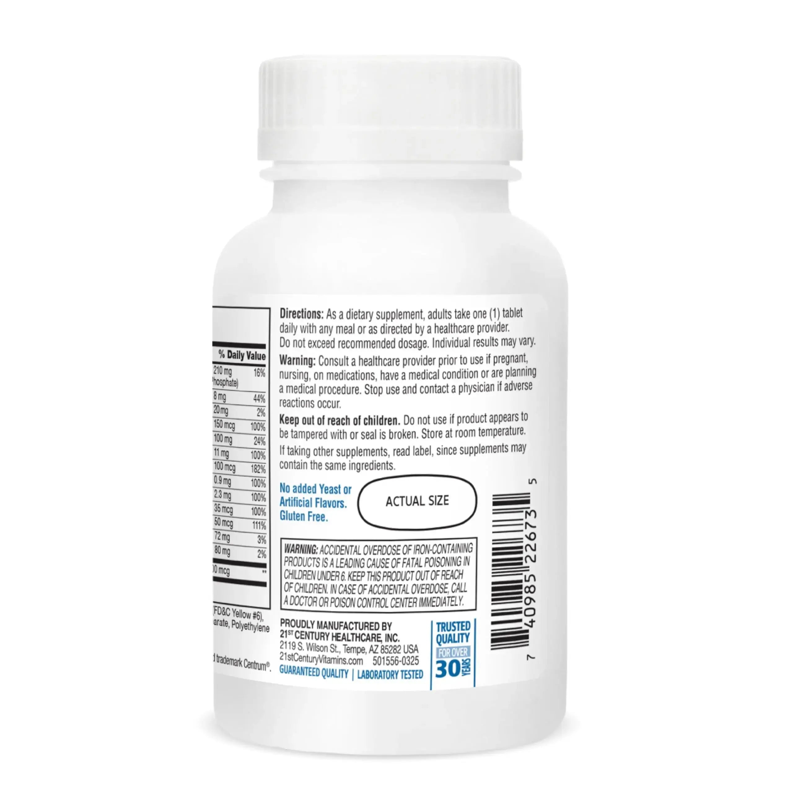 21st Century Sentry Men Multivitamin, 120 Count 21st Century Au supplements