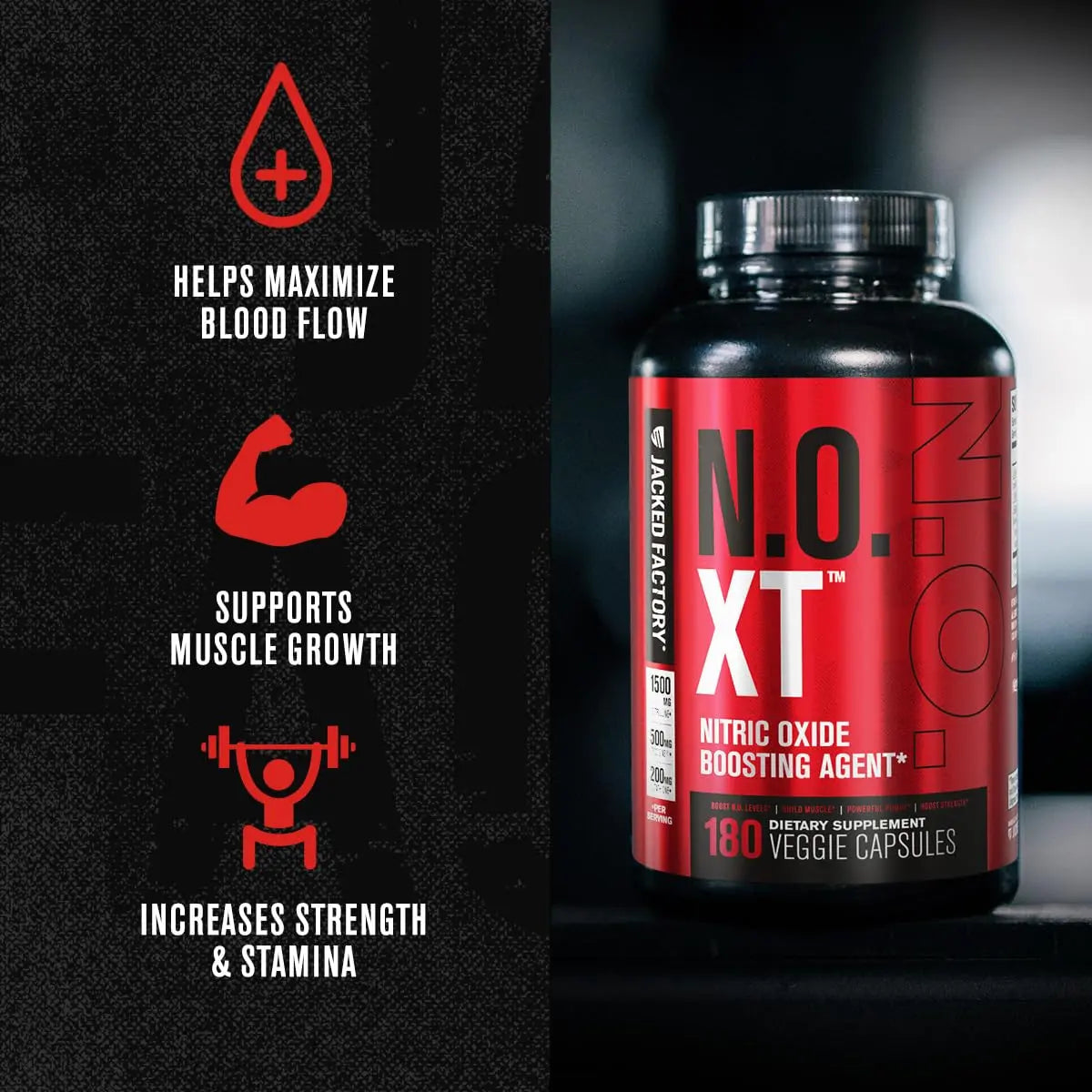 Jacked Factory Muscle Builder Supplement Stack - Build-XT Muscle Builder & N.O. XT Nitric Jacked Factory Au supplements