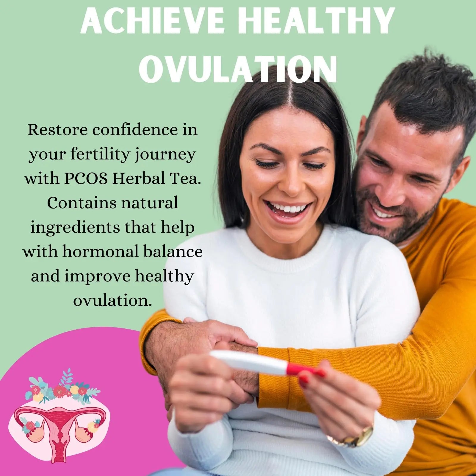 PCOS Cystem Tea with Organic Red Raspberry Leaf, Vitex, Spearmint Tea Supports Fertility PCOS Herbal Tea Au supplements