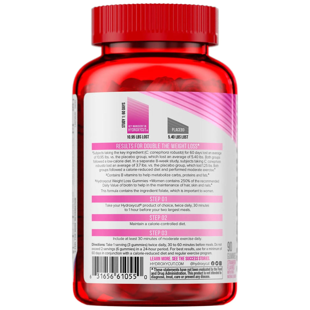 Hydroxycut Gummies + Women Strawberry 90ct Hydroxycut Au supplements