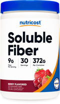 Nutricost Soluble Fiber (Berry Flavored) 30 Servings - Vegan, Non-GMO, Gluten Free