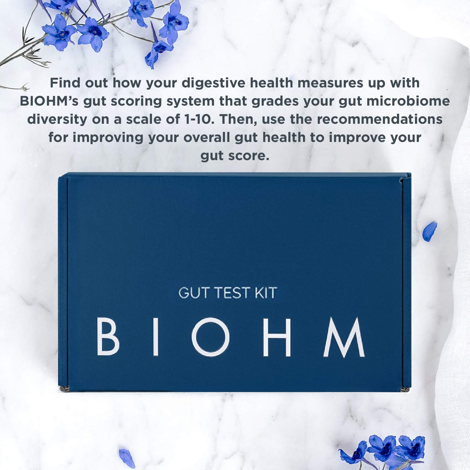 BIOHM Gut Health Test Kit for Microbiome and Digestive Health Analysis, Home Test Kit with Gut Score, Easy-to-Read Results and Actionable Recommendations BIOHM Au supplements