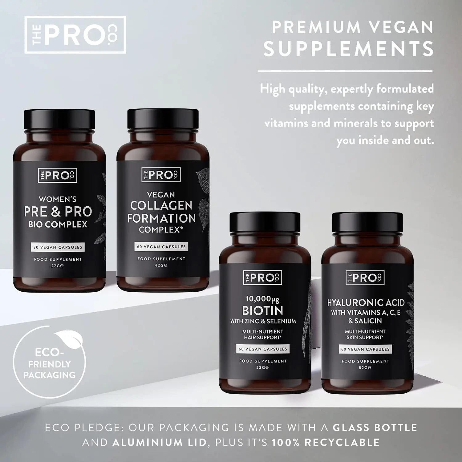 Premium Vegan Collagen Booster Supplement - Hair Skin & Nails Vitamins The Pro Co Au supplements