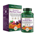 Purity Products Women’s Perfect Multi Balanced Multivitamin - Supports Urinary Tract Health, Immune, Bone + Muscle, Hair, Skin, Nails Purity Products Au supplements