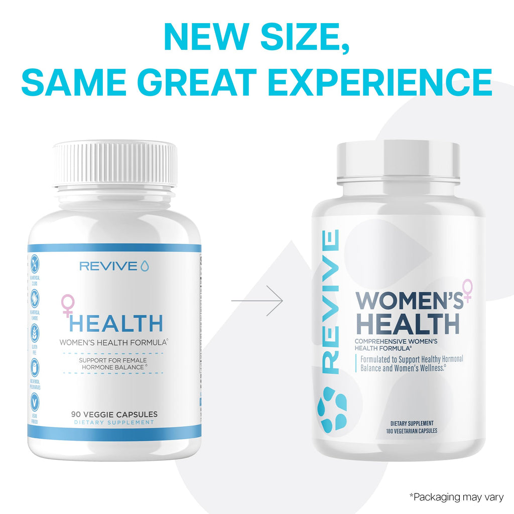 Revive MD Hormone Balance for Women – Hormone Support Supplement w/Myo-Inositol, Chaste Berry, DIM, Vitamins C & E, Evening Primrose Oil – Health & Hormonal Balance (180 Capsules, 30 Servings) Revive Au supplements