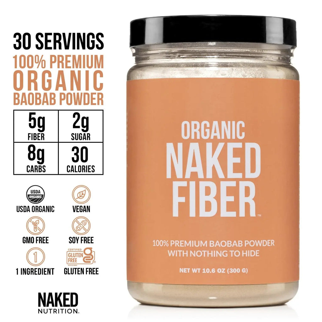 Naked Nutrition Naked Fiber Organic Baobab Powder Fiber Supplement Naked Nutrition Au supplements