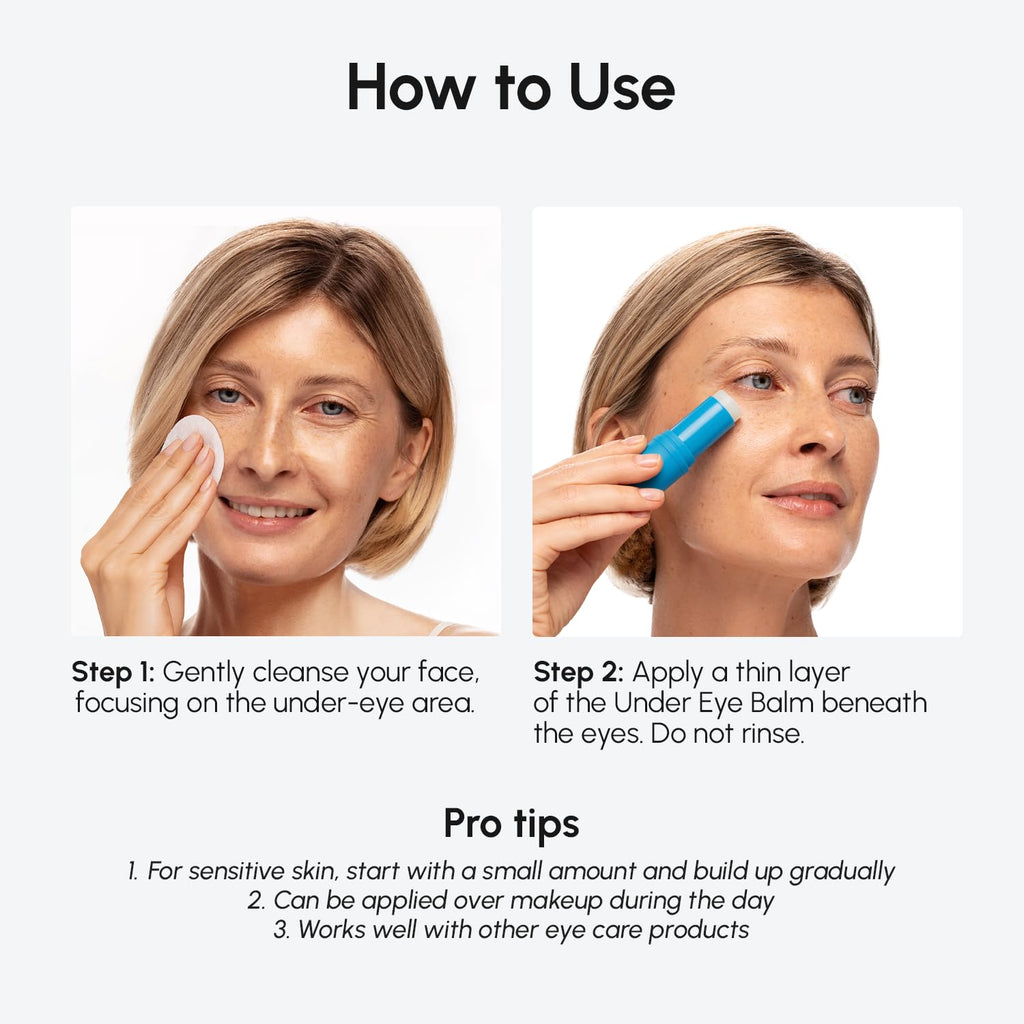 MAREE Under Eye Balm Stick Hydrating – Retinol Caffeine Under Eye Brightener Stick for Older Women – Collagen Undereye Cream