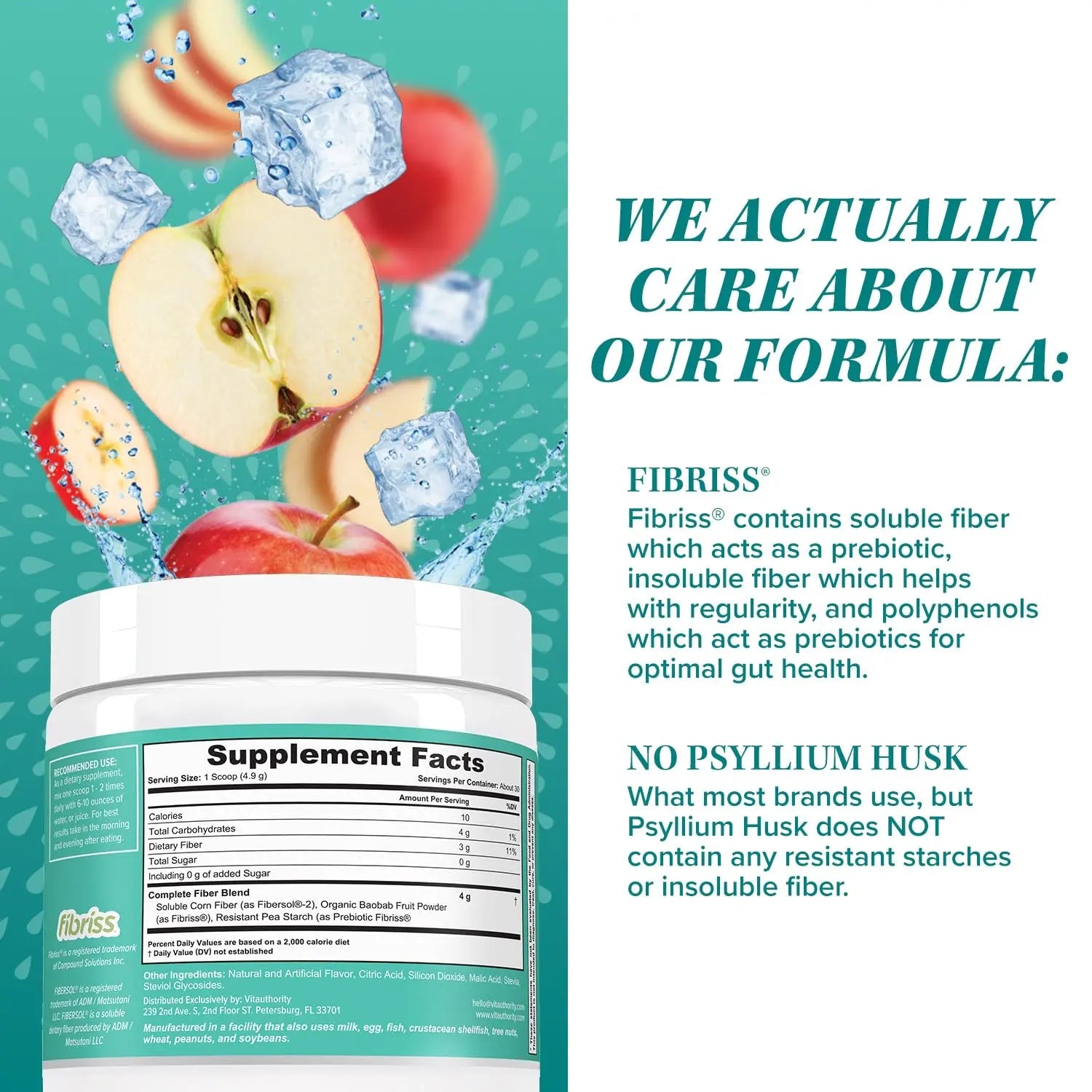 Vitauthority Prebiotic Fiber Powder Supplement - Healthy Gut Cleanse Detox for Women Vitauthority Au supplements