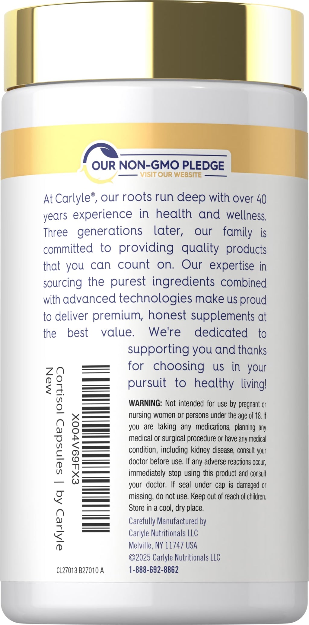 Carlyle Cortisol Supplement | 60 Vegan Capsules | Ashwagandha & Magnesium Complex | Non-GMO, Gluten Free Carlyle Au supplements
