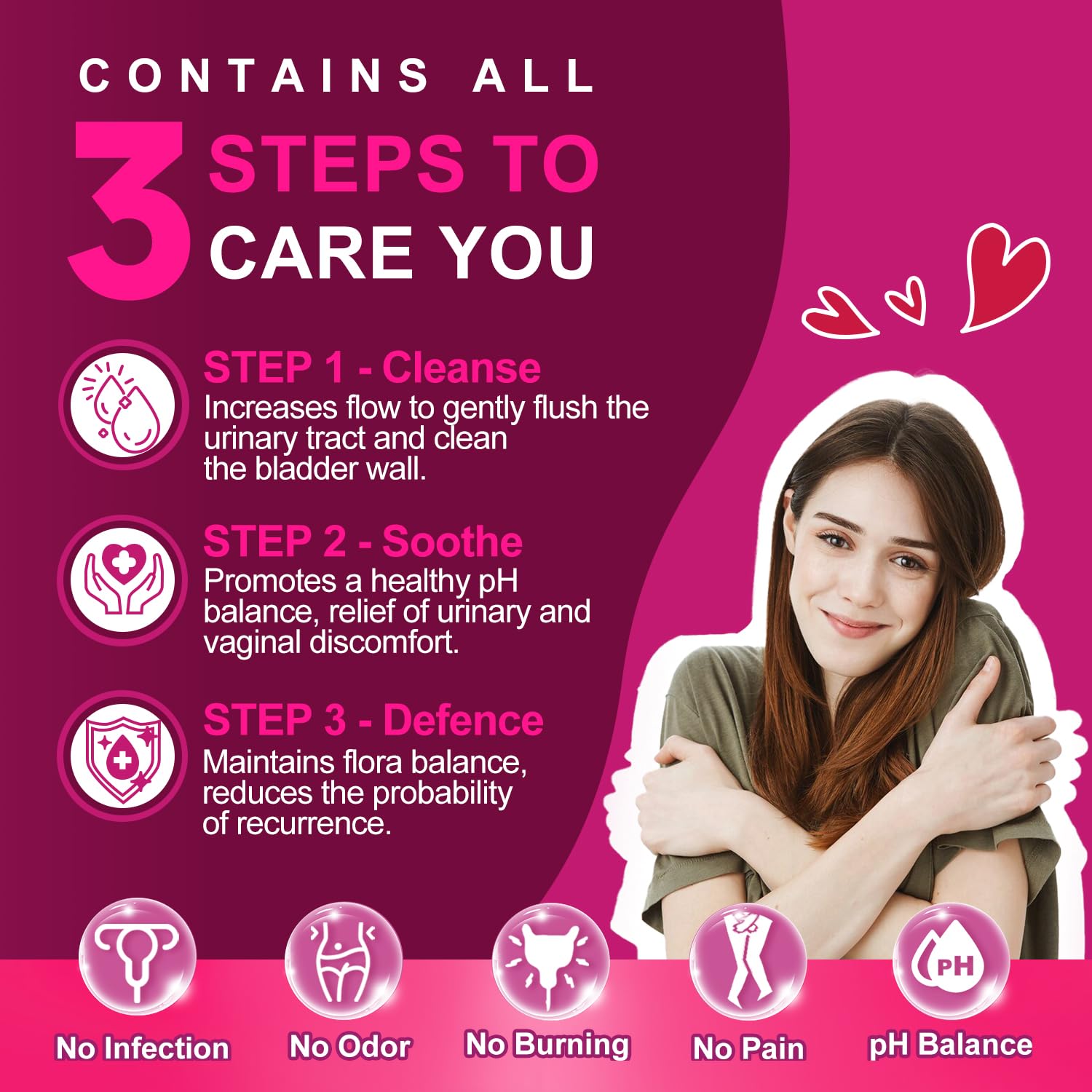 NATURE TARGET Probiotics for Women Urinary Tract Health with D Mannose & Cranberry - 60 Billion CFUs Vaginal Probiotics for Digestive Health, UTI & PH Balance with Prebiotics - 90 Capsules NATURE TARGET Au supplements