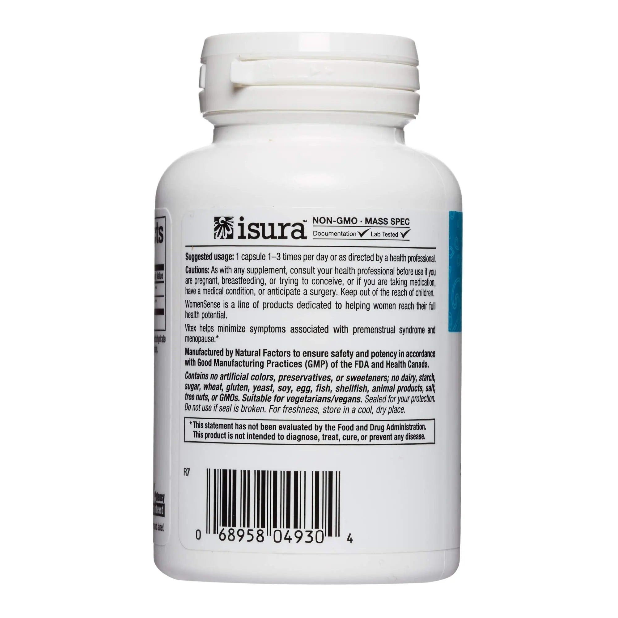 WomenSense by Natural Factors, Vitex Chasteberry Extract, Helps Sooth Symptoms of PMS and Menopause Natural Factors Au supplements