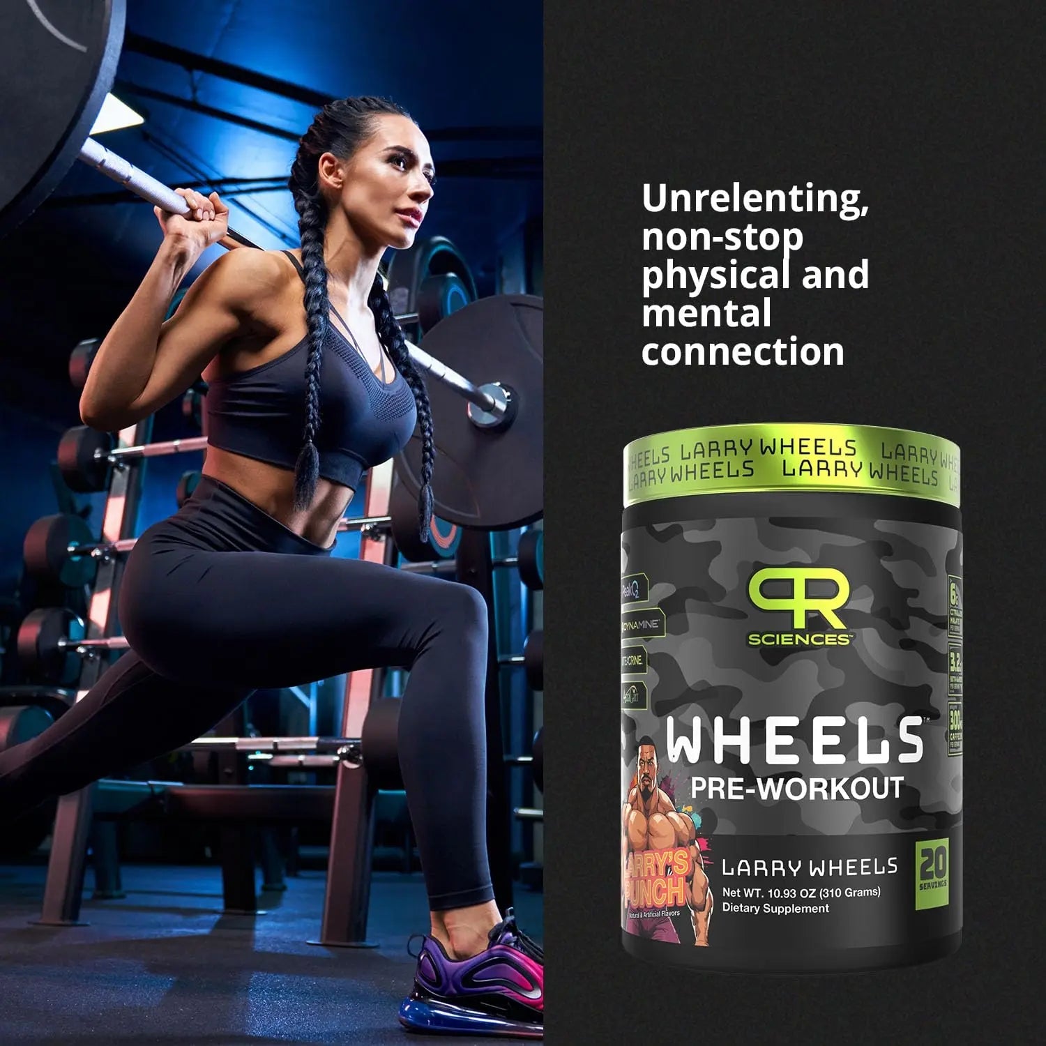 Larry Wheels' Pre Workout - Energy Drink Powder - Pre Workout Powder for Men & Women PR Sciences Au supplements
