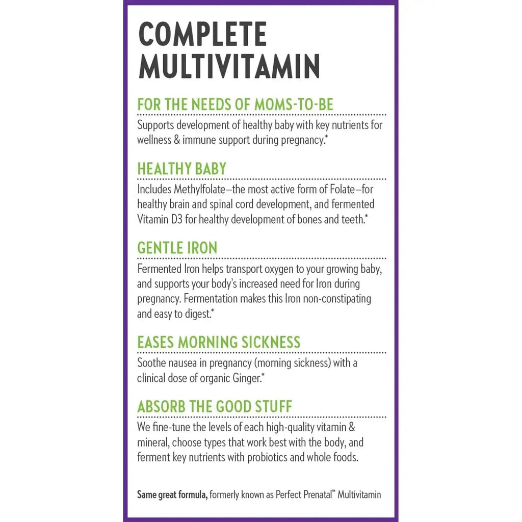 New Chapter Perfect Prenatal Vitamins, Organic Prenatal Vitamins, Non-GMO Ingredients for Healthy Baby & Mom - Folate (Methylfolate), Iron, Vitamin D3 New Chapter Au supplements