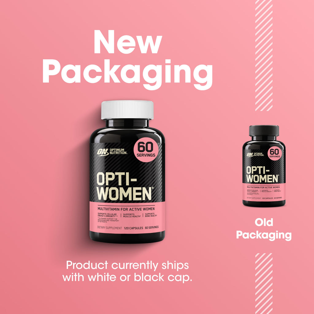 Optimum Nutrition Opti-Women, Vitamin C, Zinc and Vitamin D for Immune Support Womens Daily Multivitamin Supplement with Iron, Capsules, 120 Count Optimum Nutrition Au supplements