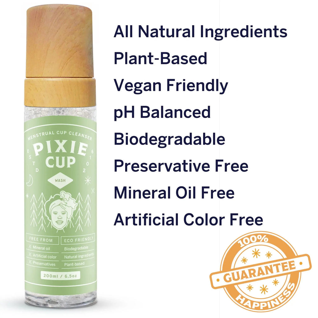 Pixie Menstrual Cup Cleaner Wash + Foaming Dispenser + More Wash in Bottle Than Any Other Brand Pixie Cup Au supplements