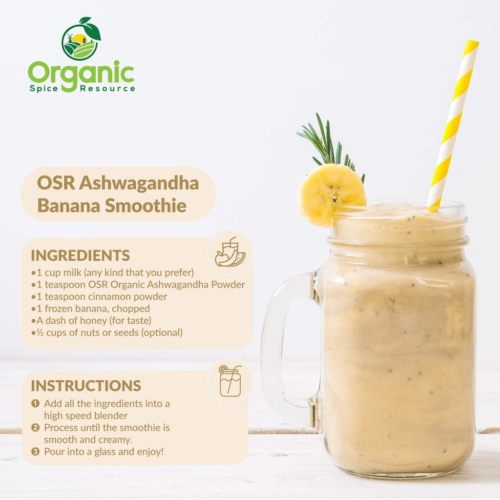 Organic Ashwagandha Root Powder - 1.10 lbs (17.64 oz) | Resealable Kraft Bag,Non-GMO, Indian Ginseng, Withania Somnifera -100% Raw from India, by SHOPOSR Organic Spice Resource Au supplements
