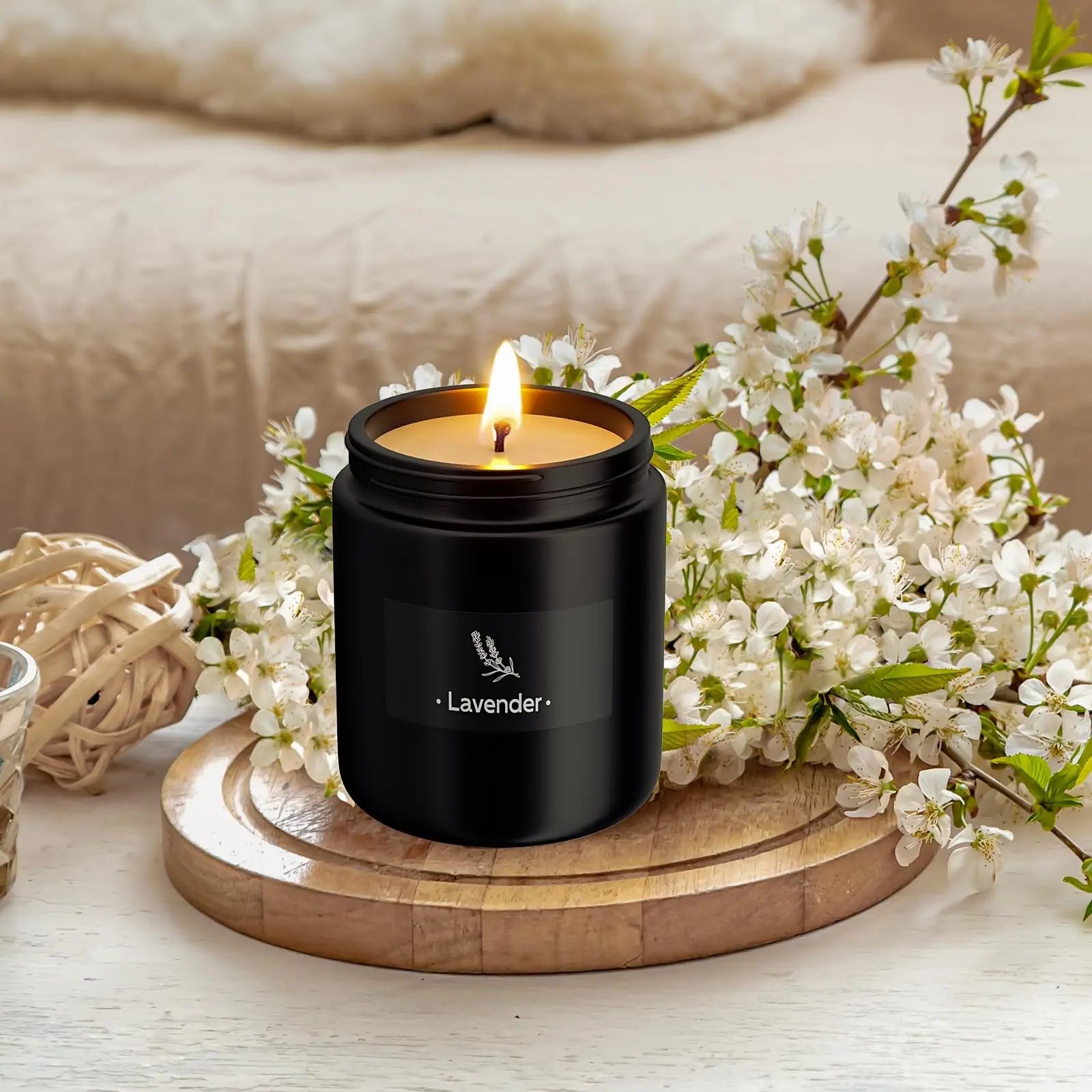 2 Pack Scented Candles for Home Scented, Strong Fragranced Aromatherapy Candles - 6 Oz TranquilBliss Au supplements