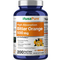 NusaPure Bitter Orange - Suitable for Vegetarian/Vegan, Non - GMO - 500mg 200 Capsules NusaPure Au supplements