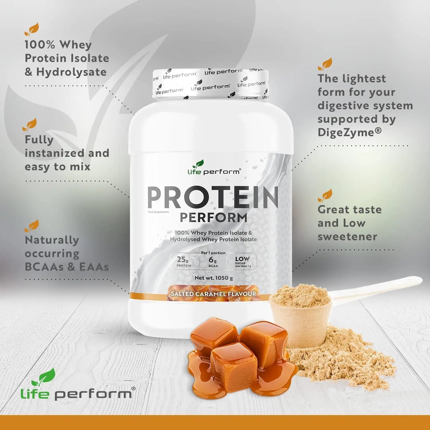 Protein Perform Whey Isolate & Hydrolysate Powder | Naturally Occurring Glutamine and Amino Acids Life Perform Au supplements