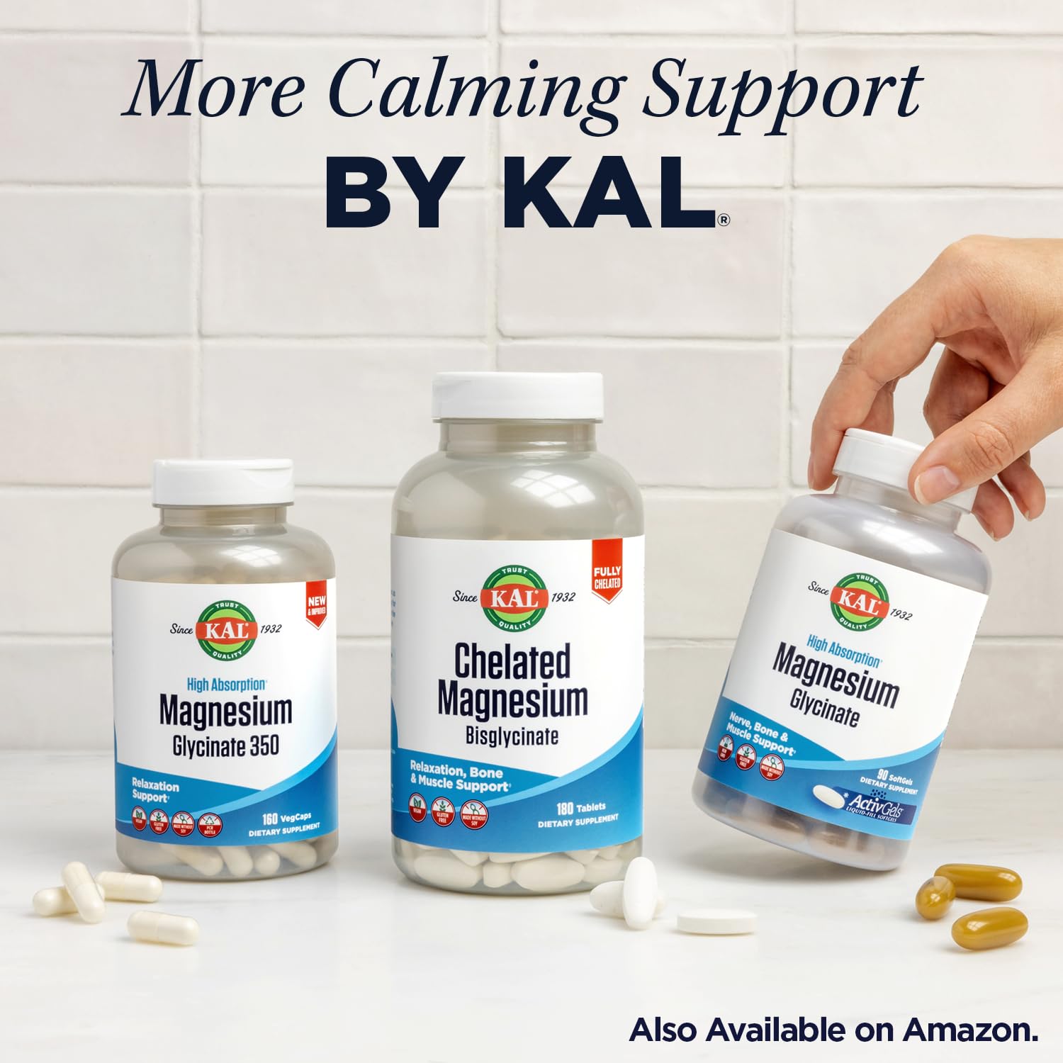 KAL Lithium Orotate 5 milligrams | Low Serving Of Chelated Lithium Orotate For Bioavailability and Mood Support | In Organic Rice Bran Extract Base | 120 VegCaps
