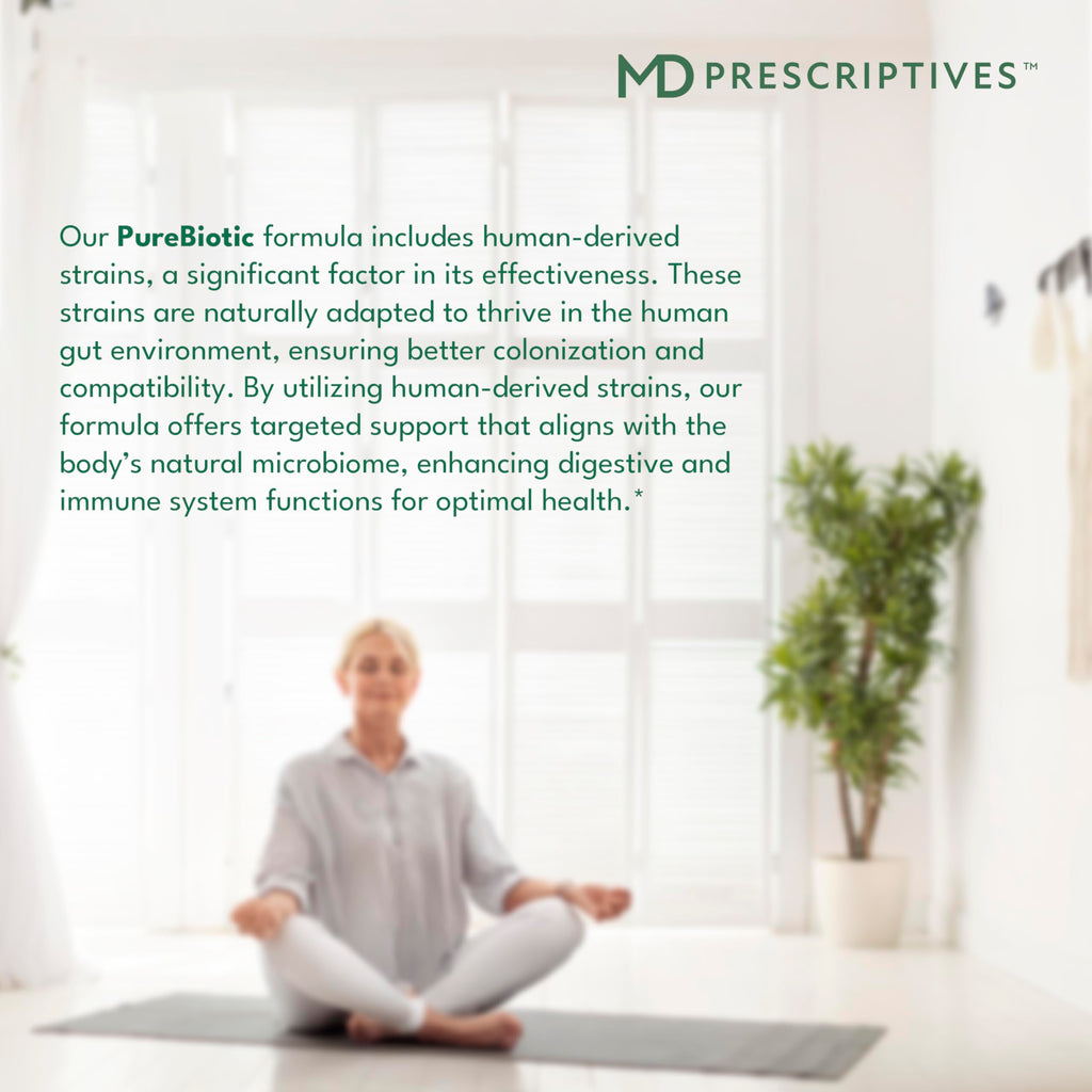 MD Prescriptives - PureBiotic - Probiotic Dietary Supplement for Digestive & Gut Health - 60 Capsules