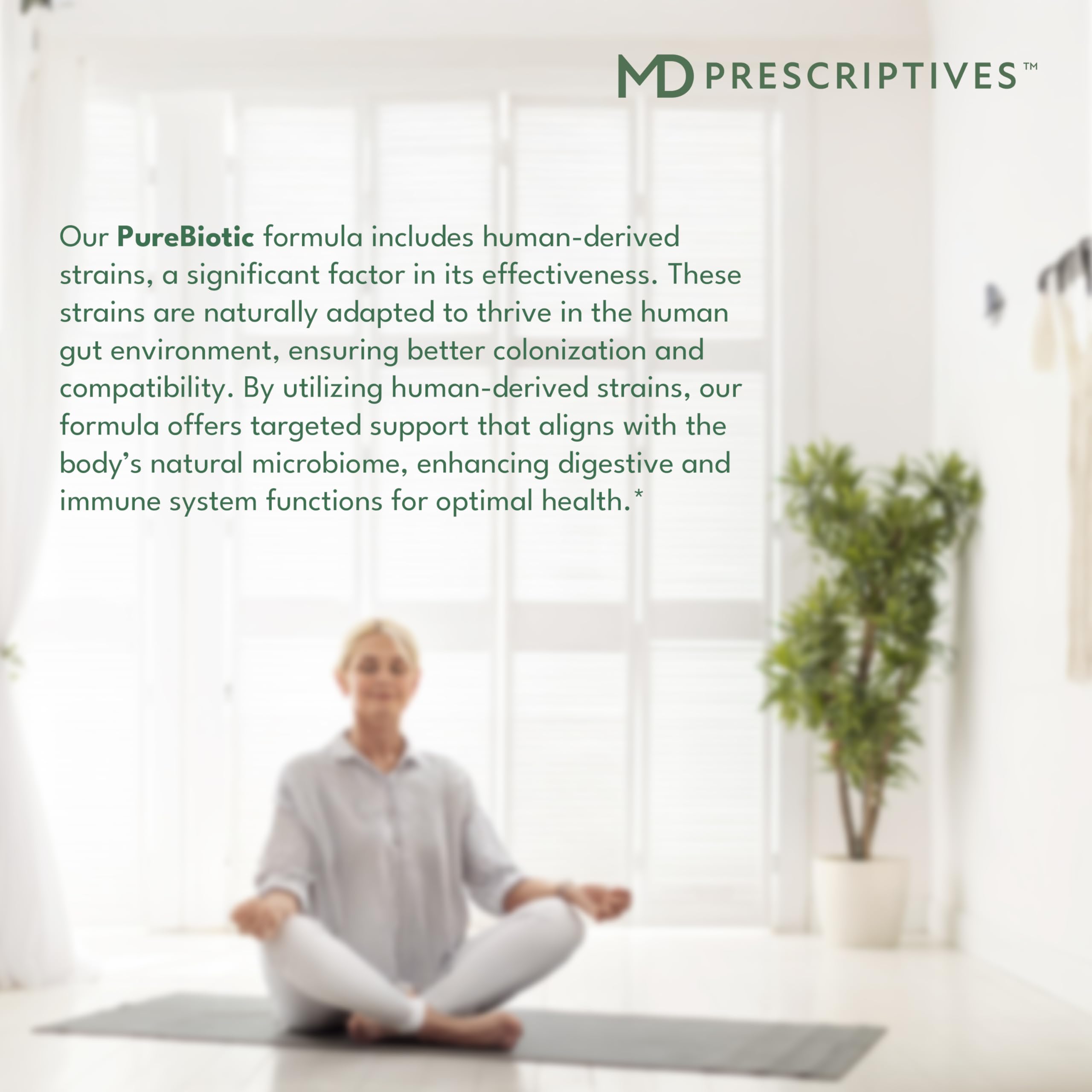 MD Prescriptives - PureBiotic - Probiotic Dietary Supplement for Digestive & Gut Health - 60 Capsules