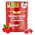Magnesium Glycinate Gummies 500mg – Sugar Free Magnesium Gummies for Sleep, Stress, Muscle & Nerve Support – for Adults & Kids 4+, Vegan, No Melatonin