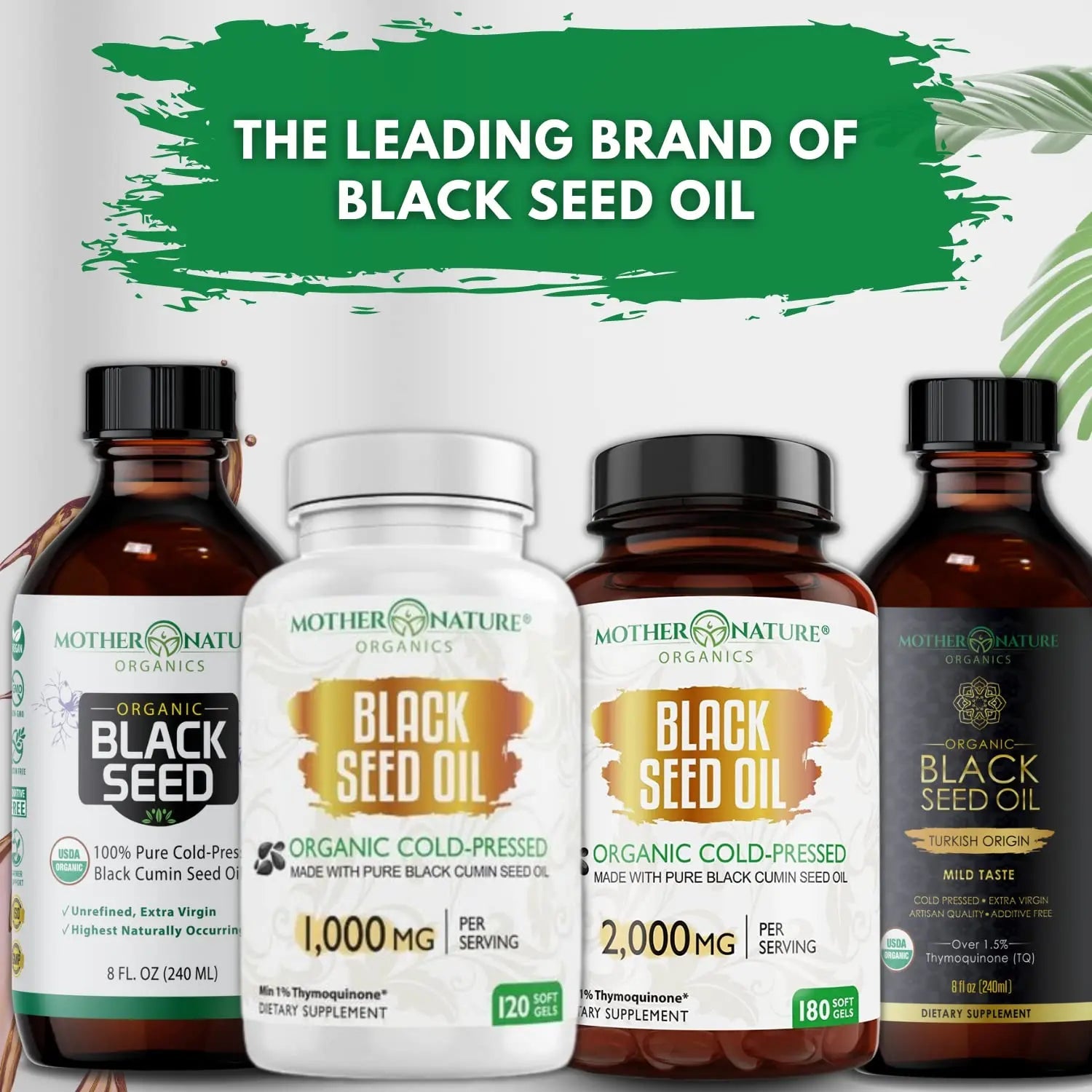 Black Seed Oil Capsules - 120 Count (Organic, Non-GMO Liquid) Premium Cold Pressed Mother Nature Organics Superfoods For Organic Living Au supplements