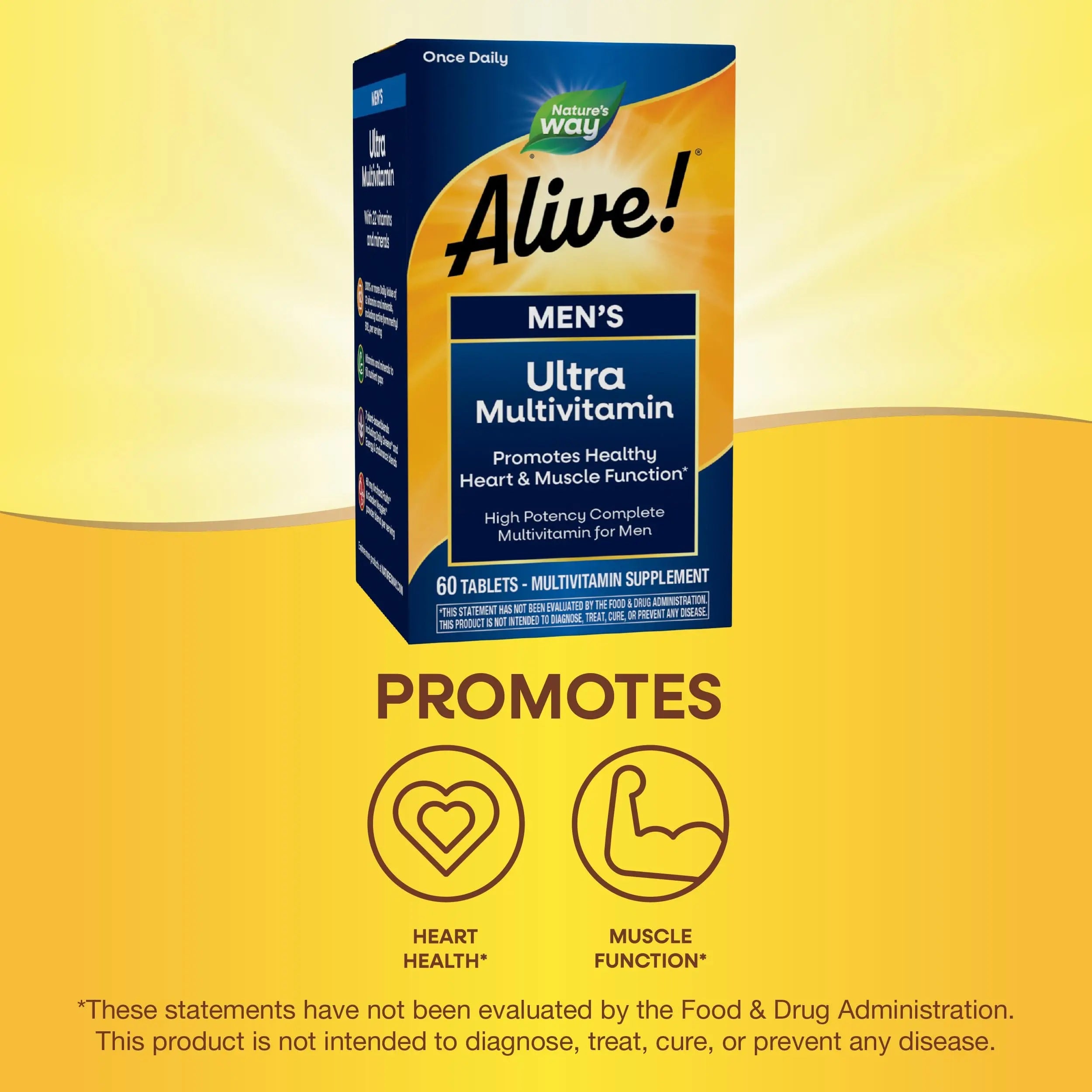 Nature's Way Alive! Men's Daily Ultra Multivitamin, High Potency Formula, Promotes Heart & Muscle Function Nature's Way Au supplements