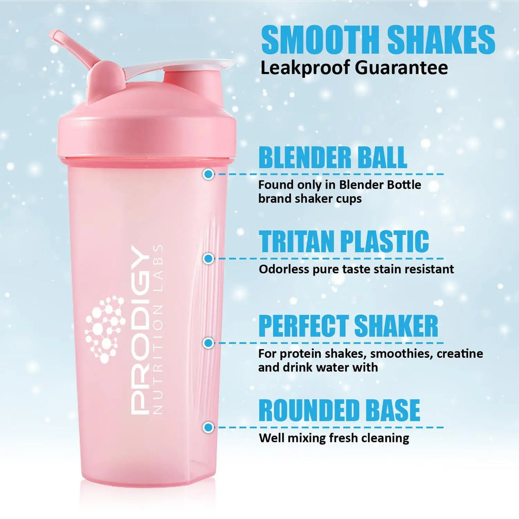 Protein Shaker 20oz Large Shaker Bottle Perfect for Workout Supplements, Protein powder Prodigy Nutrition Labs Au supplements