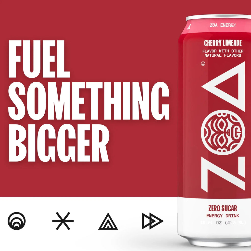 ZOA Energy Drink & Pre-Workout Powder Bundle, Cherry Limeade ZOA Au supplements