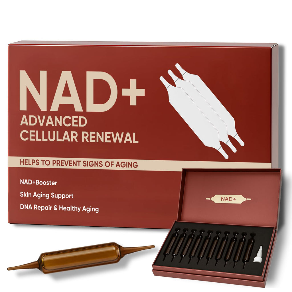 NAD+Advanced Cellular Renewal - 1200mg NAD+Liquid Supplements for Energy & Focus - 10 Vials (1) Lexenic Au supplements
