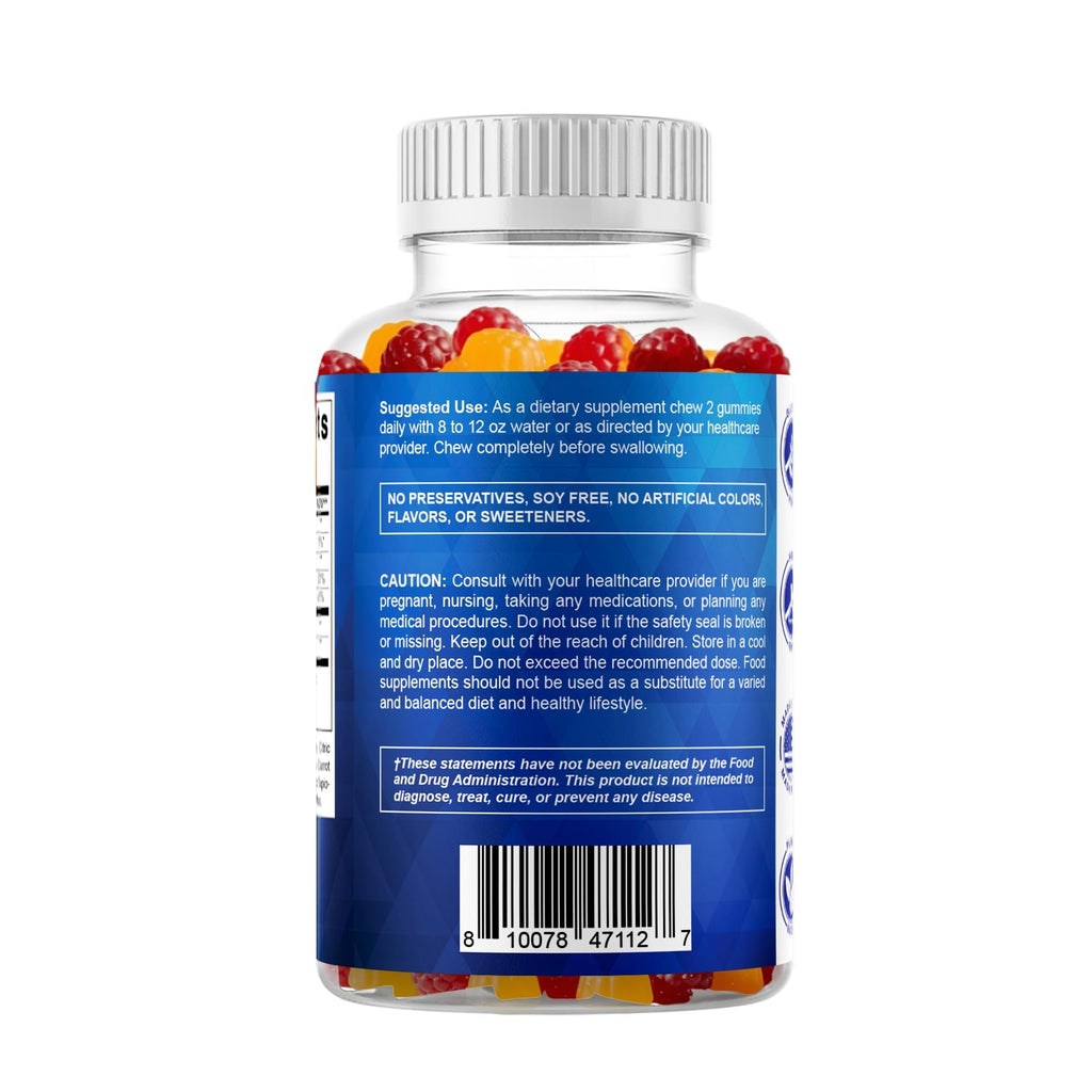 Vitamatic Probiotic Sugar Free Gummies for Men and Women – 5 Billion CFUs Digestive, Immune & Gut Health Support – Gluten Free
