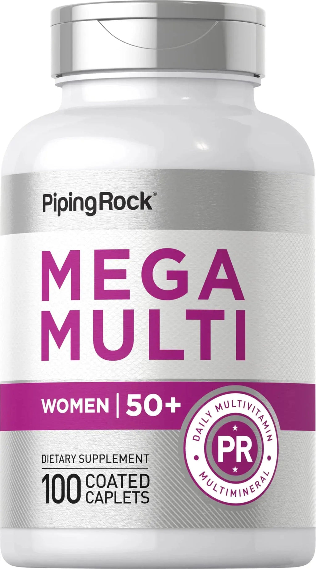 Piping Rock Multivitamin for Women 50 Plus | 100 Coated Caplets | Daily Multi Vitamin & Mineral for Women | Piping Rock Au supplements