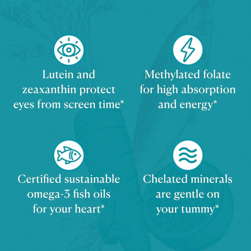 Nutri-Rich Essentials Multi | Multivitamin Supplement with Fish Oil Omega-3 for Men and Women, Supports Energy, Immune Health Nutri-Rich Au supplements