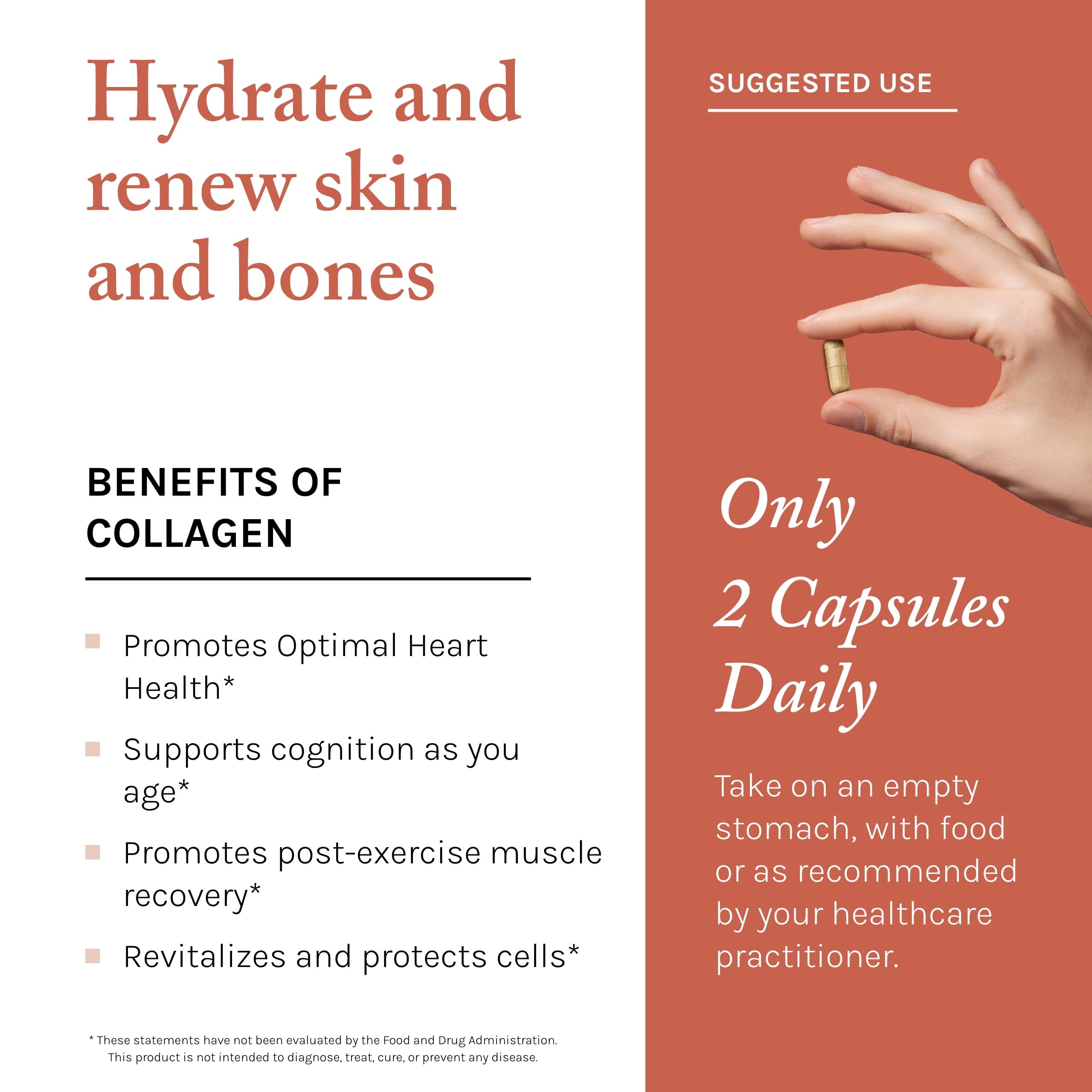 Reserveage Beauty Collagen Booster - Supplement for Skincare & Joint Health - Supports Healthy Collagen Production for Women - 60 Capsules (30 Servings)