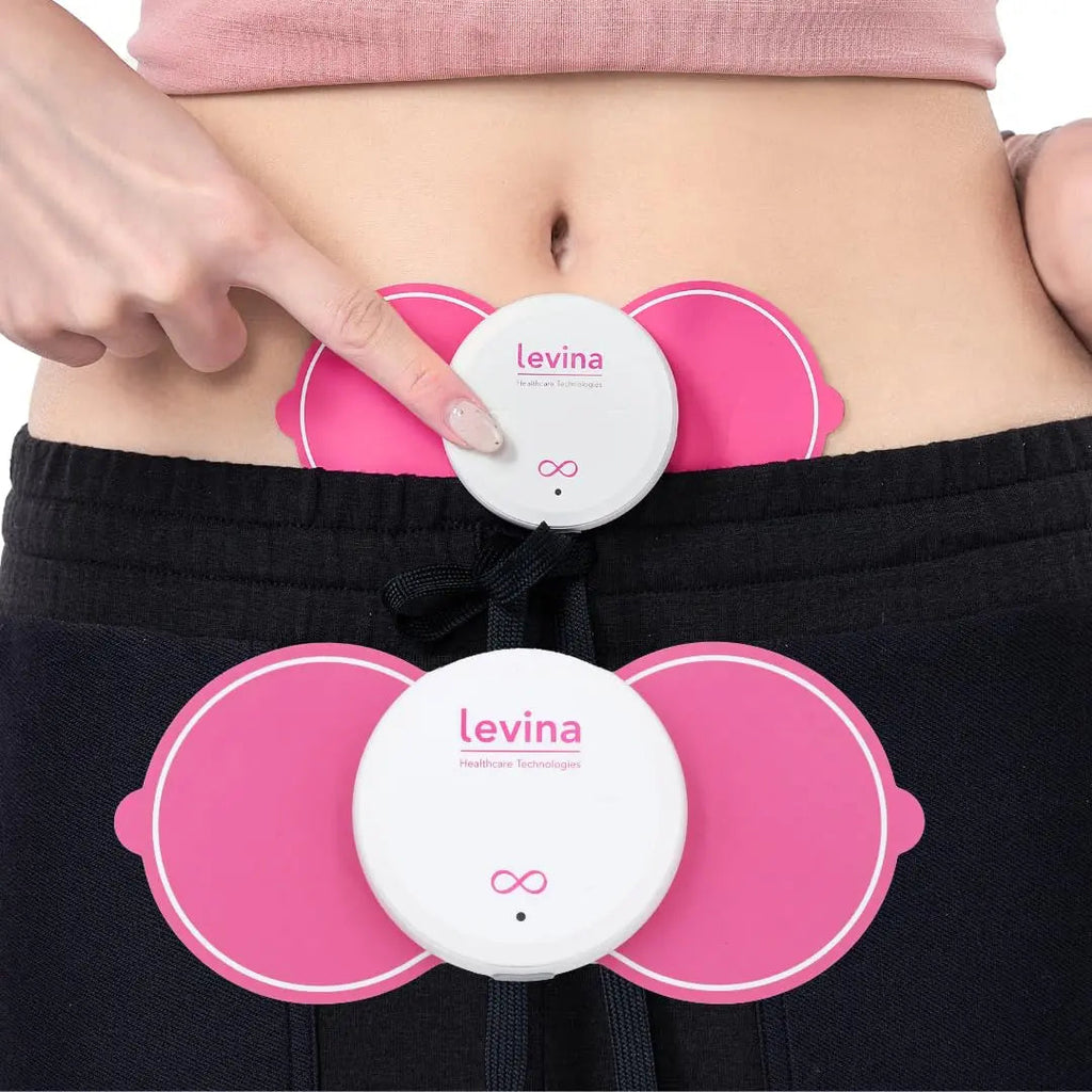 Levina Menstrual Period Relief Device - Wireless TENS Unit and Biocompatible Electrode Pads, Rechargeable, Magnetic Connection, Instant Cramp & PMS Relief, and Drug-Free, FSA HSA Eligible (RS-38) Levina Au supplements