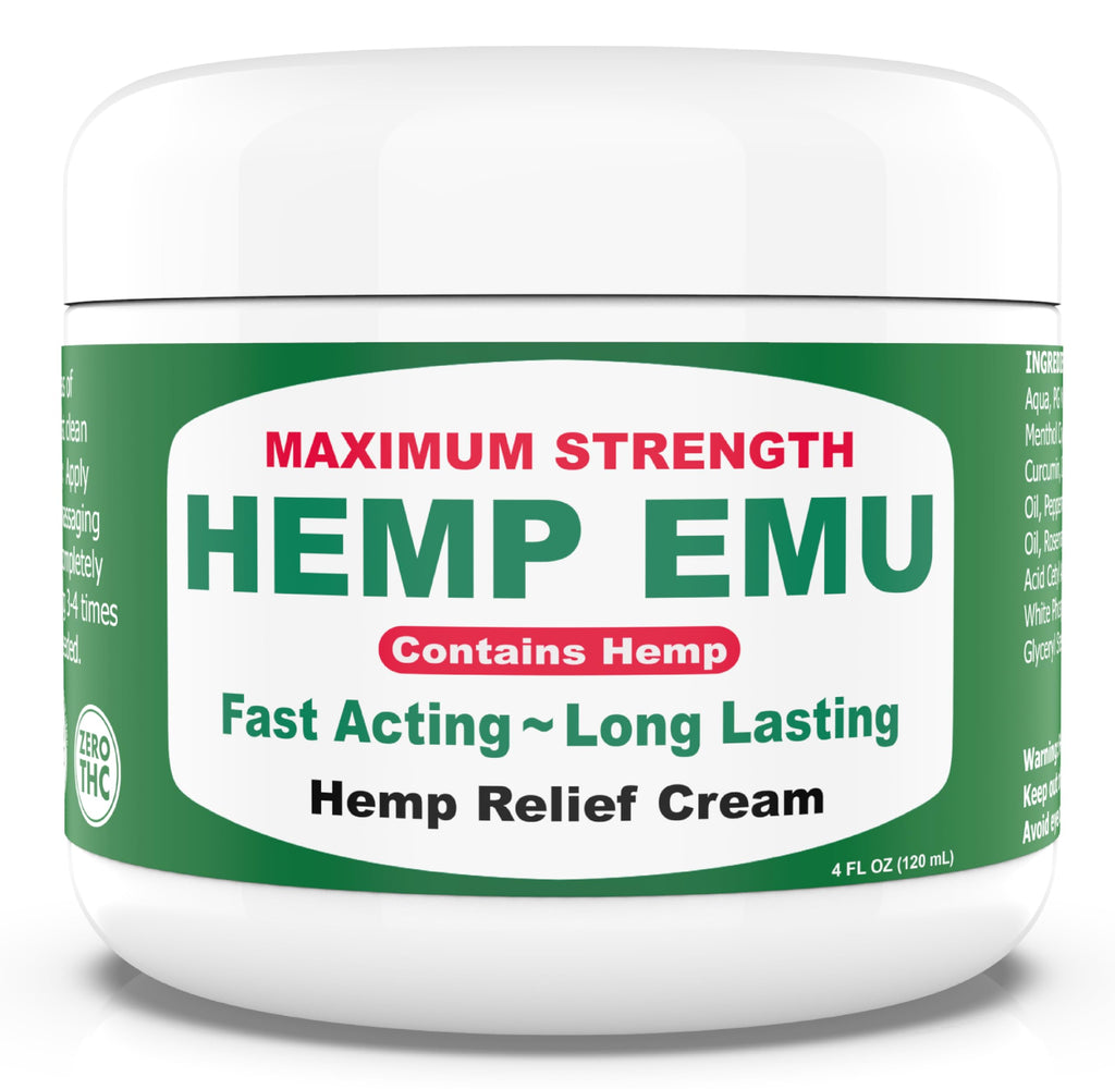 Hemp Emu Hemp Cream – 4oz Cream Hemp Emu Au supplements