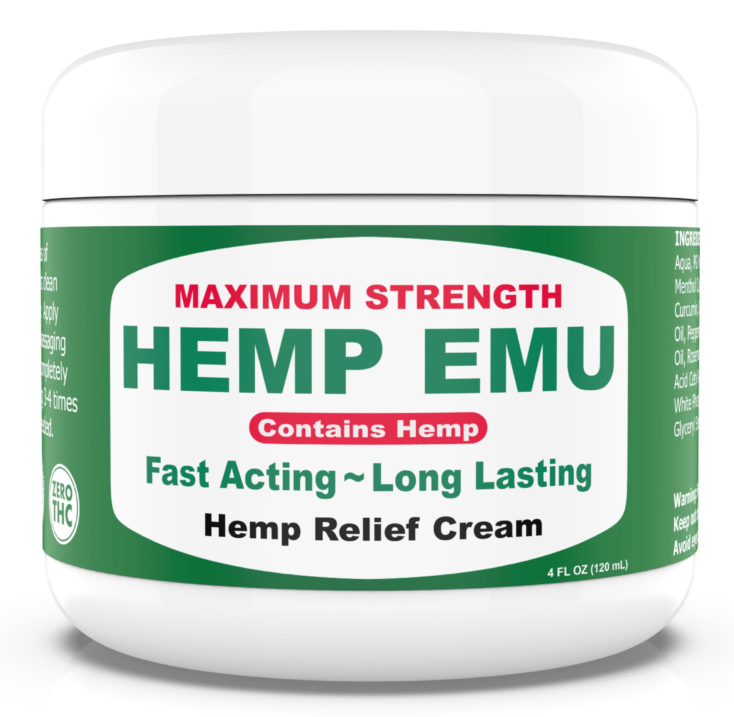 Hemp Emu Hemp Cream – 4oz Cream Hemp Emu Au supplements