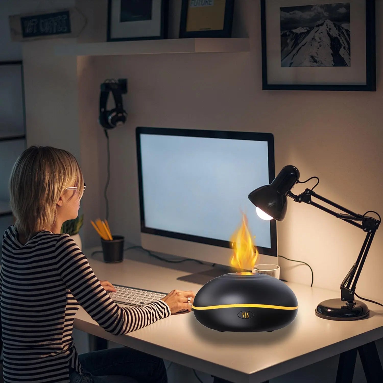 Lotnafee Colorful Flame Fire Diffuser Humidifier, Upgraded Scent Diffuser for Essential Oils Home,Office,Yoga Lotnafee Au supplements
