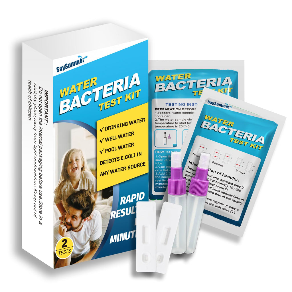 Water Bacteria Test Kit for Drinking Water: Results in 15 Minutes Coliform Bacteria Water Test Kit 2 Counts for Any Water Source Including Well Water Pool Water SaySummer Au supplements
