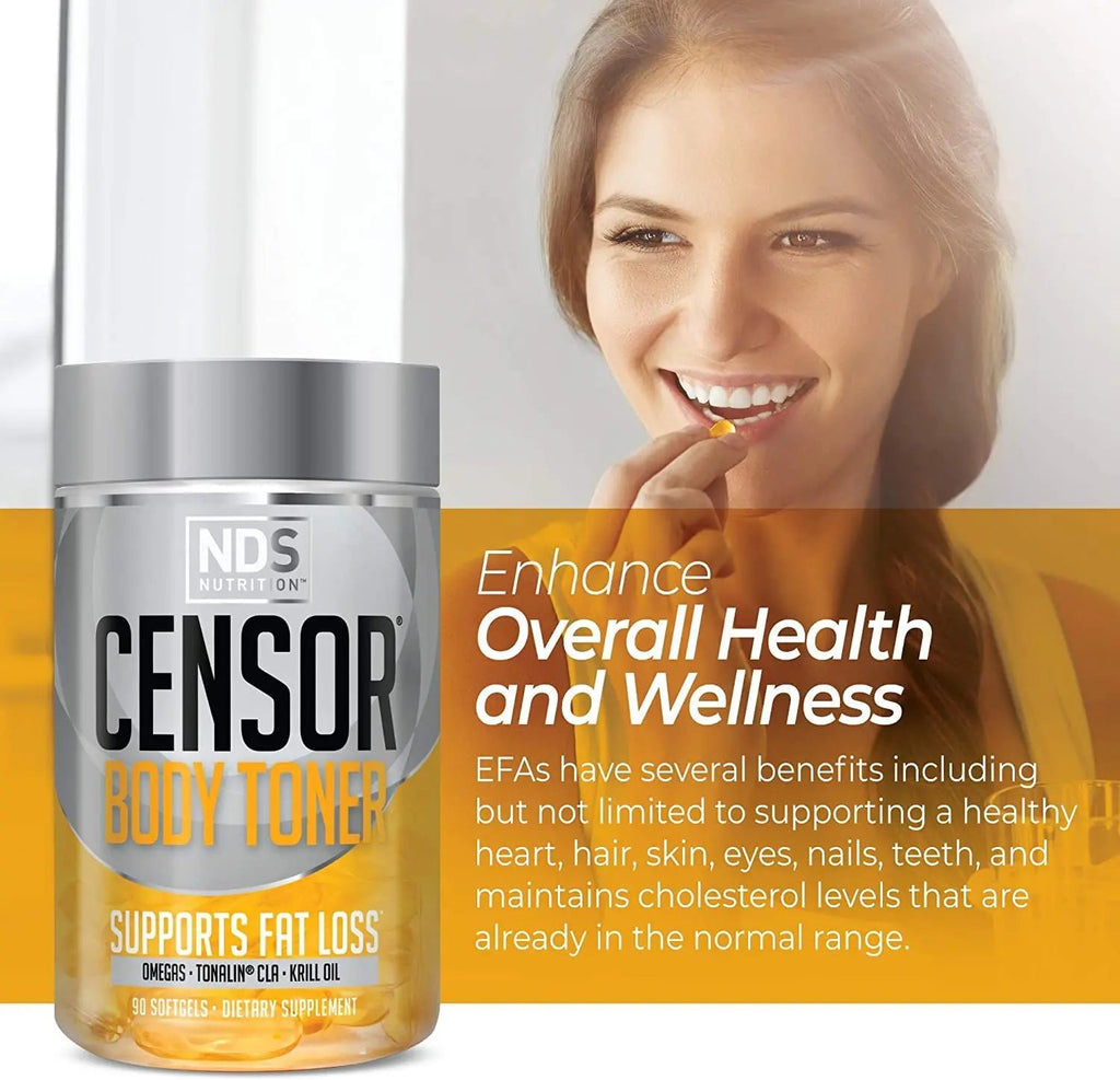 Censor NDS Nutrition Fat Loss and Body Toner with CLA, Fish Oil, Safflower and Omega 3-6-9 Blend Censor Au supplements