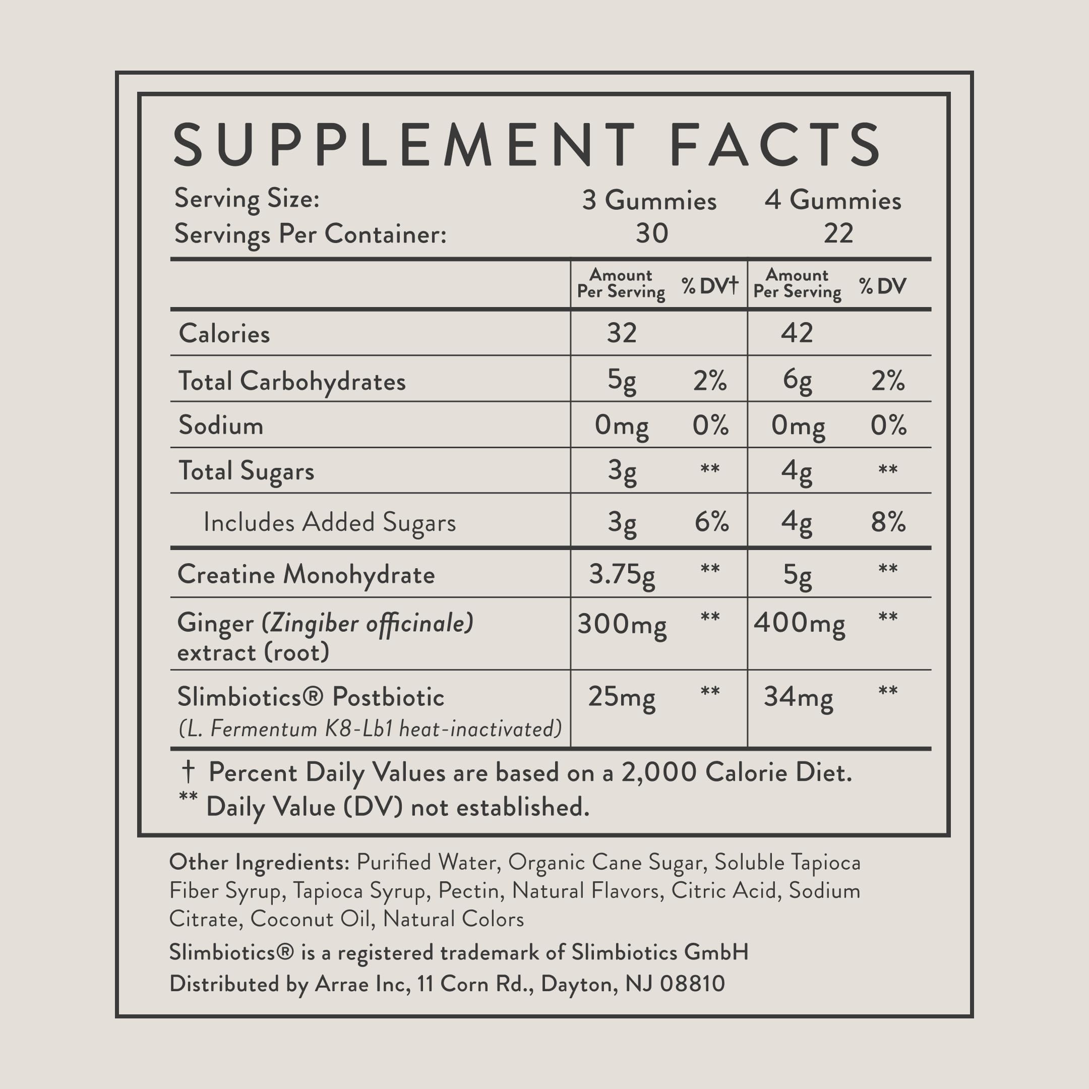 Arrae Tone Gummies – Creatine Monohydrate 5g for Women – Support Lean Muscle, Strength & Recovery – Hormone-Friendly Muscle Toning Supplement