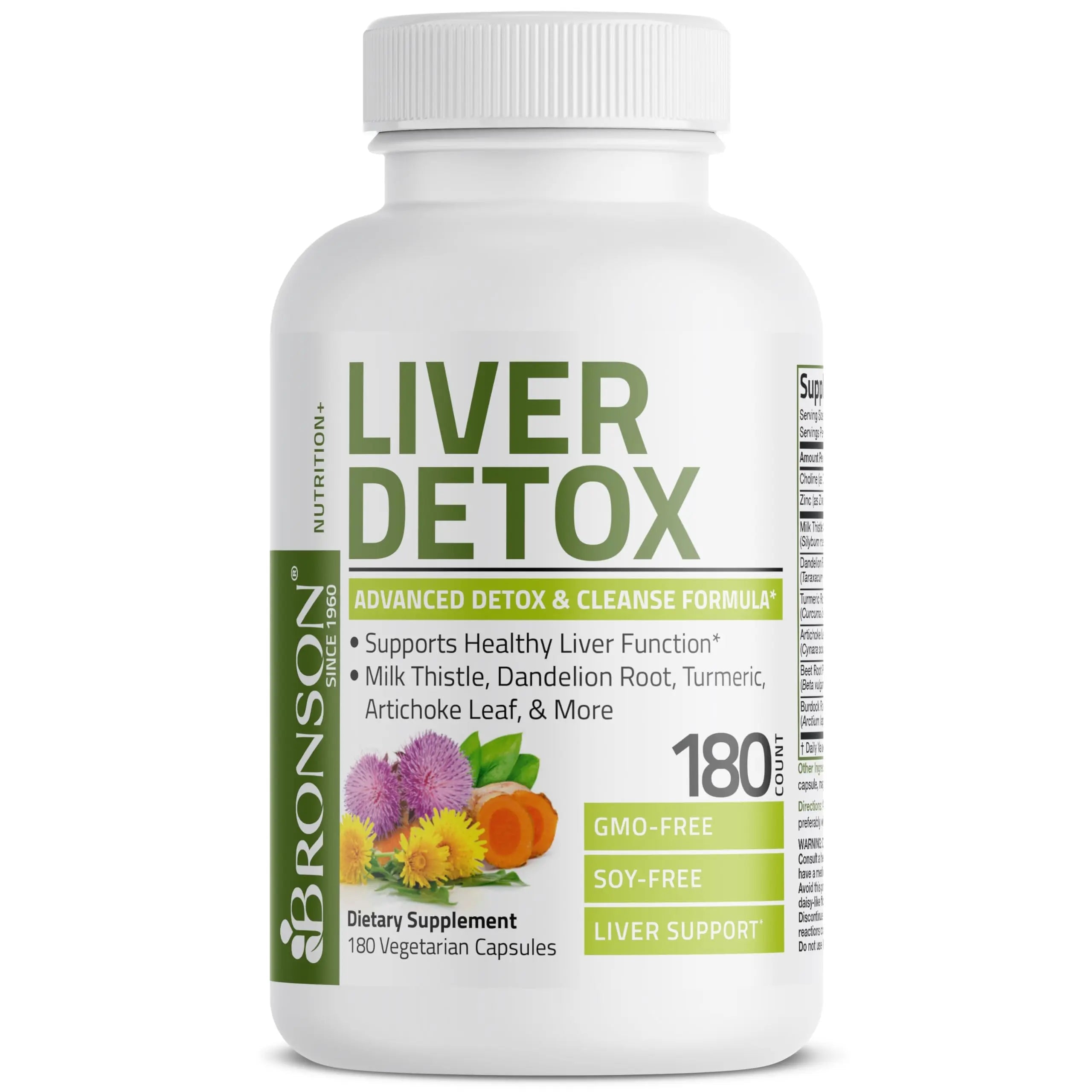 Bronson Liver Detox Advanced Detox & Cleansing Formula Supports Health Liver Function Bronson Au supplements