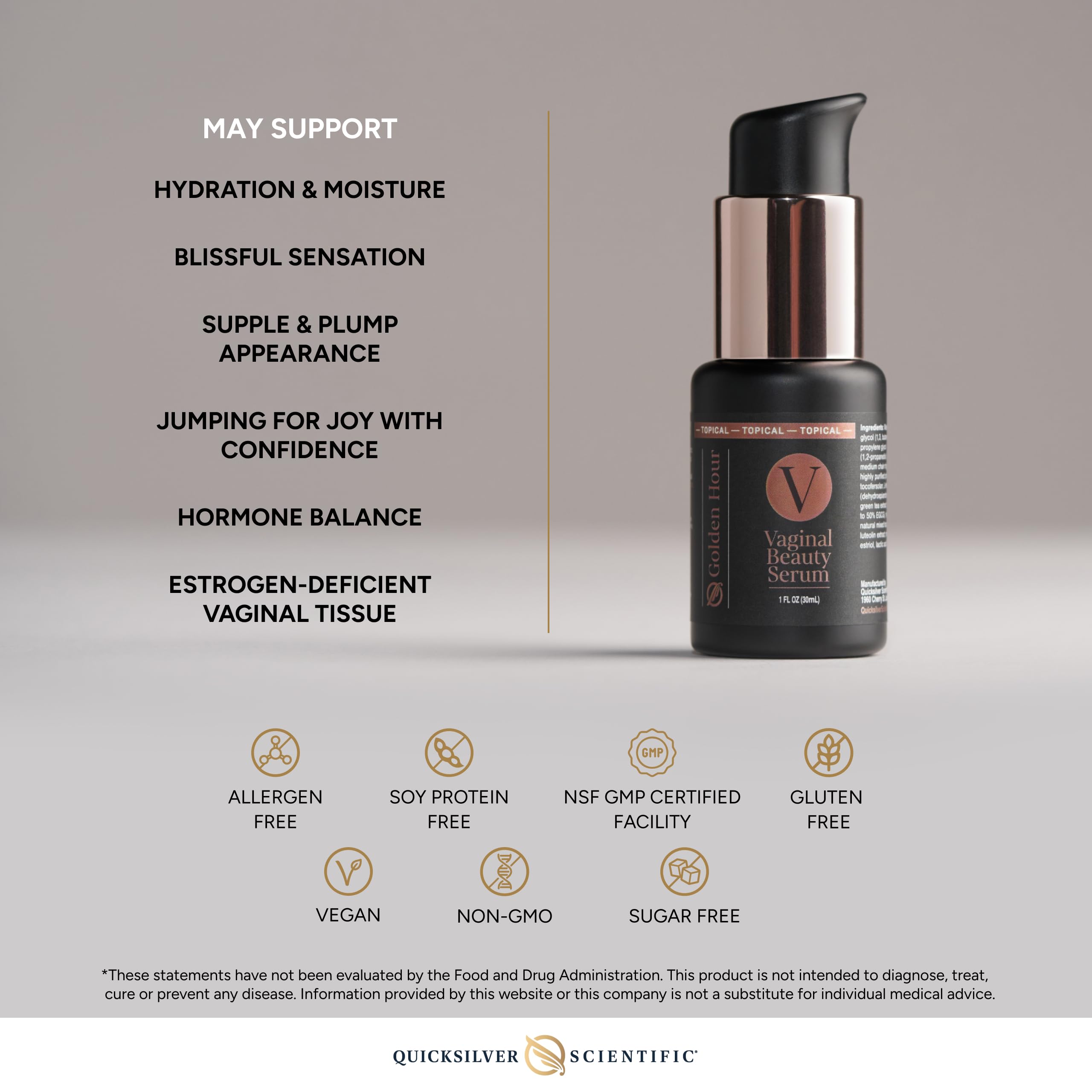 Quicksilver Scientific Vaginal Beauty Serum 1 fl oz (30ml) Quicksilver Scientific Au supplements