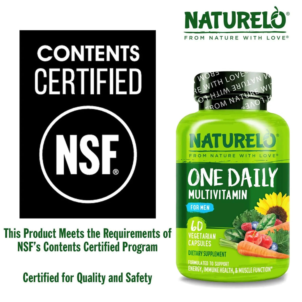 NATURELO Mens Multivitamins - One Daily Multivitamin for Men with Vitamins, Minerals & Organic Whole Foods, Boost Energy & Health, NATURELO Au supplements