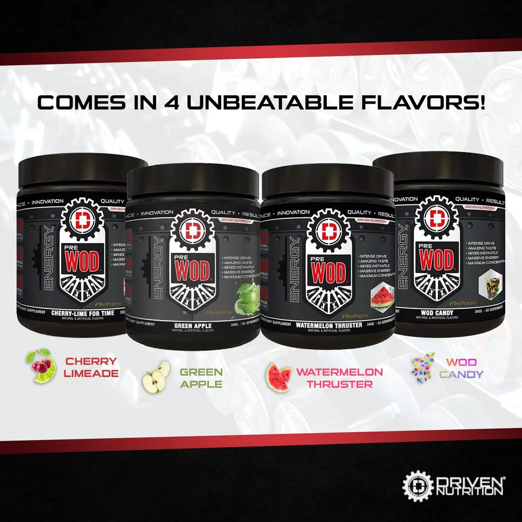 Driven PREWOD Energy Matrix, 50 Servings - Pre-Workout Supplement with Caffeine Driven Nutrition Au supplements